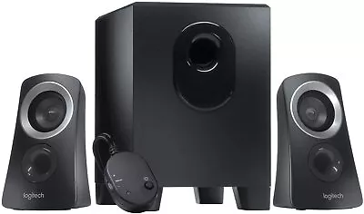 Logitech Z313 2.1-Channel Speaker System 50 Watt With Subwoofer Black For MAC PC • $34.32
