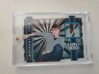 JUSTIN BIEBER 2011 Panini Bieber Time 2.0 #12 Sweater Patch Authentic Item Mem • $190