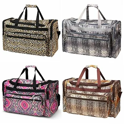 22  Fashion Print Large Duffel Zipper Gym Dance Cheer Carry On Travel Duffle Bag • $28.55