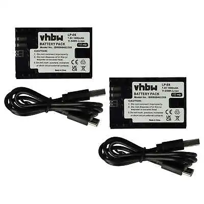 2x Battery For Canon Battery Grip BG-E7 BG-9 BG-E6 BG-E13 BG-E14 1600mAh • £44.39