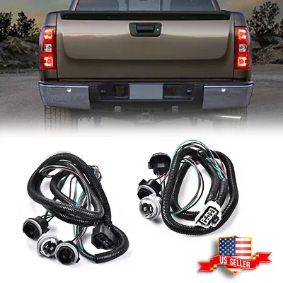 $24.99 • Buy Tail Light Lamps Wiring Harness LH RH Pair For Chevy Silverado Pickup Truck New