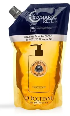 L'occitane Shea Body Shower Oil Refill 16.9 Oz New 10% Shea Oil Jumbo Free Ship • $37.99