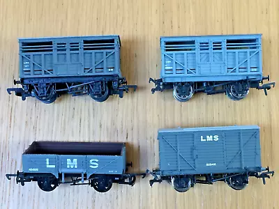 OO Gauge 3 X Bachmann & 1 X Dapol Wagons For LMS Running • $38.32