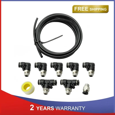 $16.69 • Buy For Turbo Vehicles PUSH LOCK Black Vacuum Fitting Kit Turbo Wastegate & Solenoid