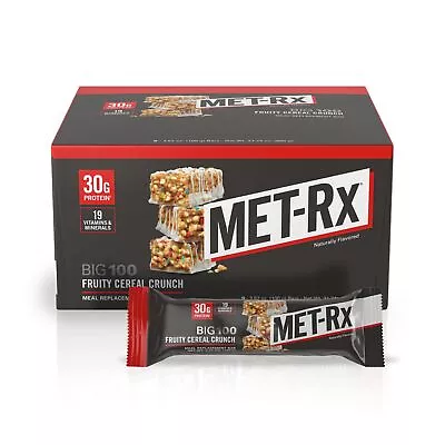 MET-Rx Big 100 Colossal Protein Bars Fruity Cereal Crunch Meal Replacement 9 • $25.71
