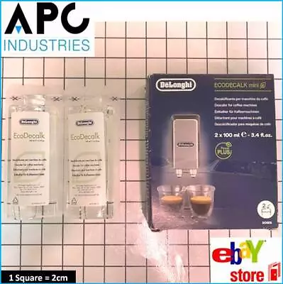 $19.05 • Buy GENUINE DELONGHI DESCALER 2 X 100ML FOR MANY COFFEE MACHINES 5513214841 DLSC200