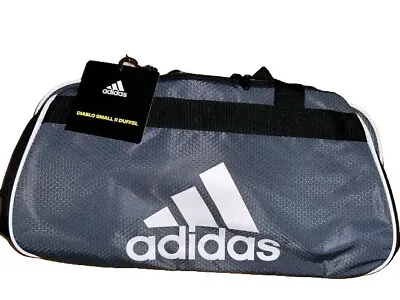 Adidas Diablo Small II Hex Solid Duffel Gym Bag Unisex Onix/Black/White NWT • $20.12