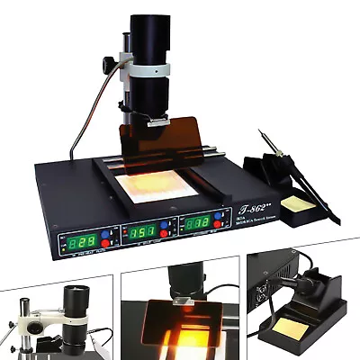 T-862++ BGA Rework Station 120X120mm Workstation Infrared Soldering SMD Welder • $198