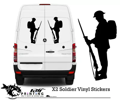 Soldier Remembrance  Vinyl Stickers Window Wall Car Laptop Lest We Forget • £1.99