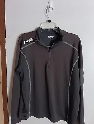 Ping Sensor Cool 1/4 Zip Pullover Jacket Men's Large Grey Golf Sweatshirt  • $12.99