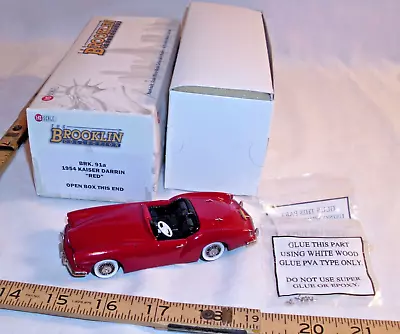 Brooklin Models 1954 Kaiser Darrin Die Cast Model Toy 1:43 Brk 91a Boxed • $124.99