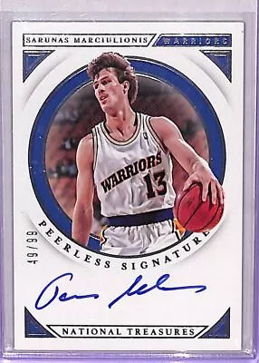 2018-19 Panini National Treasures Peerless Signatures Sarunas Marciulionis Auto • $24.99