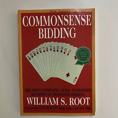 Commonsense Bidding : The Most Complete Guide To Modern Methods Of Standard... • $2