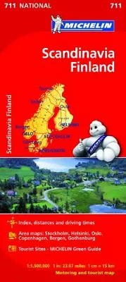 Scandinavia  Finland National Map 711 By Michelin Editions Des Voyages (Sheet Ma • £8.97