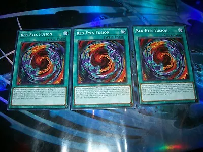 3x Red-Eyes Fusion Unlimited Edition Common LDK2-ENJ24 Yu-Gi-Oh! • $1.65