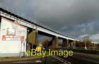 Photo 6x4 Landore Railway Viaduct Swansea Viewed From The Corner Of Silo C2013 • £2