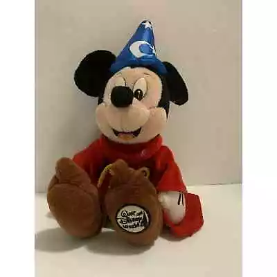 Disney World Parks Mickey Mouse Fantasia Sorcerer 14  Stuffed Plush Toy • $15