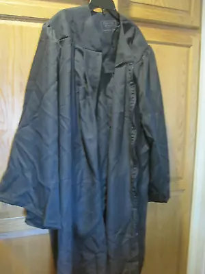 Oak Hall Graduation Cap And Gown With Diploma Cover~Black Size 6'-6'2 ~LBDA0 • $59.99