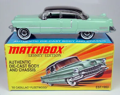 Authentic MATCHBOX LESNEY EDITION '55 CADILLAC FLEETWOOD Mint Car With Box MIB • $19.43