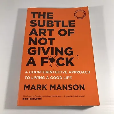 $10 • Buy Mark Manson The Subtle Art Of Not Giving A F*ck Paperback Book