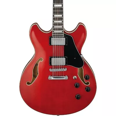 Ibanez Artcore AS7312 12-String Semi-Hollow Electric Guitar Transparent Red • $549.99