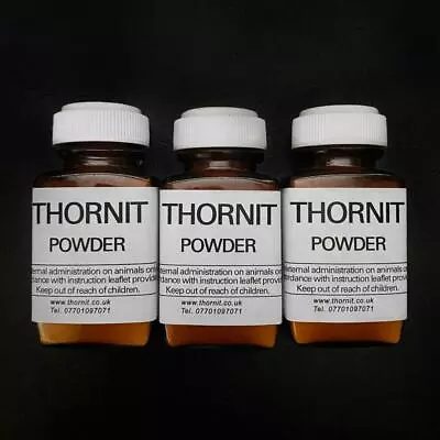 3 X 20g THORNIT EAR MITE POWDER ORIGINAL PROVEN ANTI-ITCH FORMULA DOG CAT RABBIT • £38.99