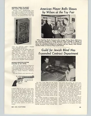 1954 PAPER AD Article Nichols Stallion 38 Cap Gun Pistol Econolite Nursery Lamps • $14.97