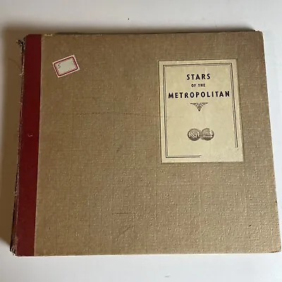 12  78 RPM Record Storage Album (Holds 5Records) Stars Of The Metropolitan • $10