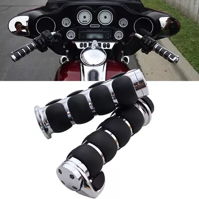 $28.95 • Buy Motorcycle Handlebar Hand Grips 1  For Harley Sportster 883 1200 Road King V-Rod