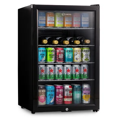 Subcold Super 115 LED Black | Under Counter Drinks Fridge | Wine & Beer Fridge • £339.99