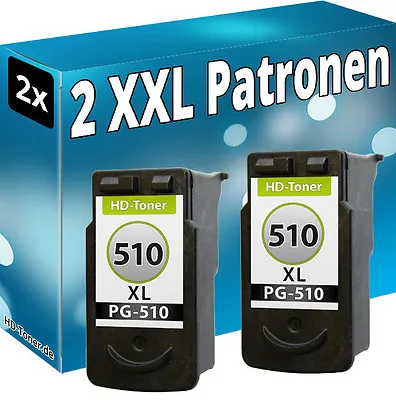 2x XL Printer Cartridge Canon PG-510 Pixma MX340 MX350 MX410 MX360 MX420 Refill • £25.76