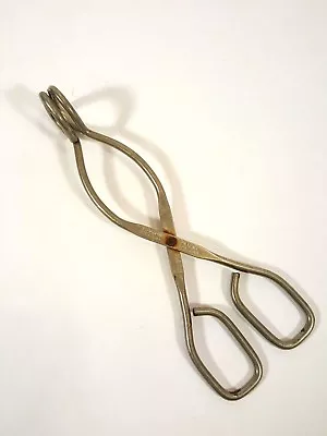 Vintage Vaughn Chicago Angled Stainless Steel Kitchen Tongs 8  • $9.95