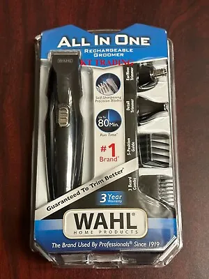 WAHL ALL-IN-1 Nose Ear Body Beard RECHARGEABLE GROOMER Precision Blade Trimmer • $58.93