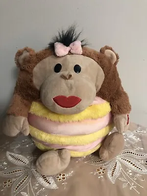 Vintage  Mushabelly Chatter Lila Monkey Plush Stuffed Toy Pillow Plush 12  • $16.99