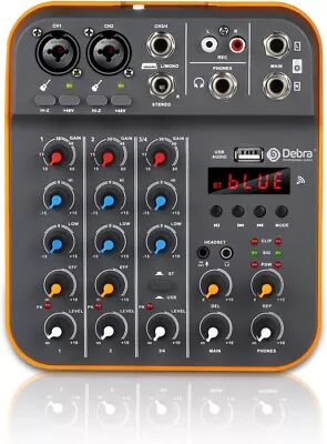 Audio Mixer D Debra Audio D4M Portable 4-Channel DJ Mini Mixer Console • $40