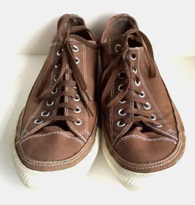 Vintage ~  Converse All Stars  ~ Brown Men's Trainers ~ Size 13 • $38