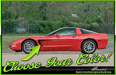 Rocker Side Racing Stripes Fits Z06 4 1997-2004 C5 Corvette • $54.99