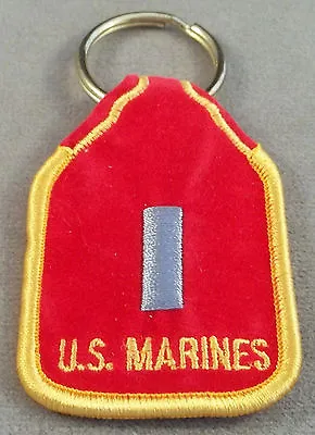 US Marine Corps First Lieutenant 0-2 Rank Embroidered Keychain • $5.75