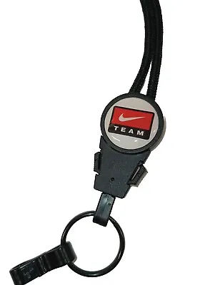 Team Nike Lanyard Black New Key Chain With Classic Design • $9.99