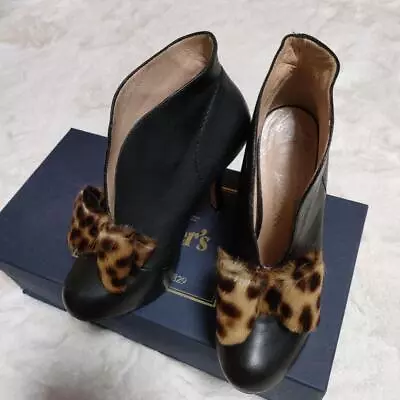 Women  Viviennewestwood Leopard High Heel Leather Boots • $106.36