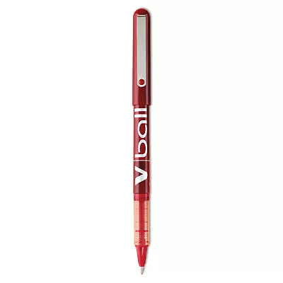 Pilot VBall Liquid Ink Roller Ball Stick Pen Red Ink .5mm Dozen 35202 • $18.87