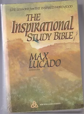 The Inspirational Study Bible Holy Bible Nkjv Max Lucado Hardcover/dj • $14