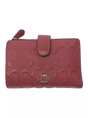 COACH 2 Fold Wallet PVC PNK Women C5896 • £78.25