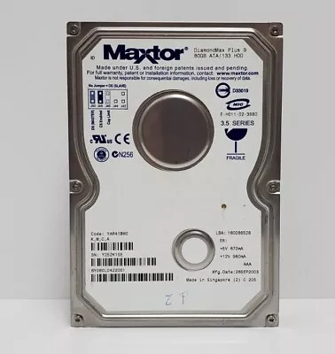 Maxtor DiamondMax Plus 9 3.5  80GB IDE HDD Hard Drive 6Y080L0422001 TESTED/CLEAN • $28.95