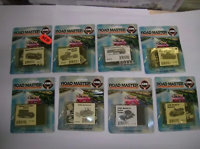 Roadmaster  N Scale Vehicle Kits   8 Pieces    New    Lot # 42959 • $60