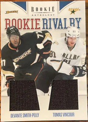 2011-12 Panini Rookie Anthology Rookie Rivalry Dual Jerseys Smith-Pelly/Vincour • $7.39