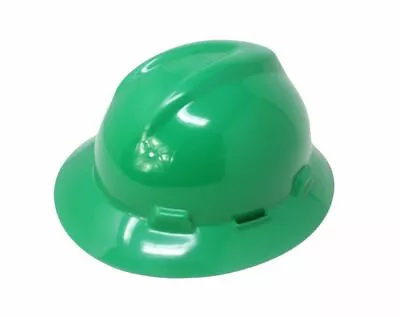 MSA Green V-Gard Polyethylene Full Brim Hard Hat • $17.49