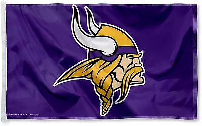 Minnesota Vikings 3x5 Ft Flag Banner NFL Football Free Shipping • $13.47