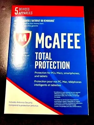 Mcafee Total Protection 5 User • $19.99