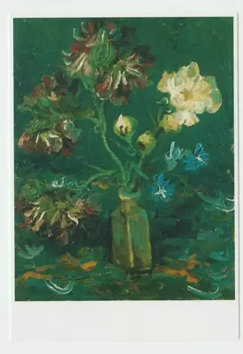 Vincent Van Gogh Small Bottle With Flowers Van Gogh Museum Amsterdam Postcard P6 • $4.27